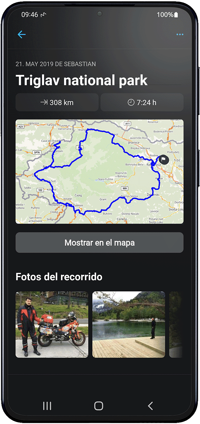revive android calimoto tour planning and route creation displayed on Android and iOS devices using mockups