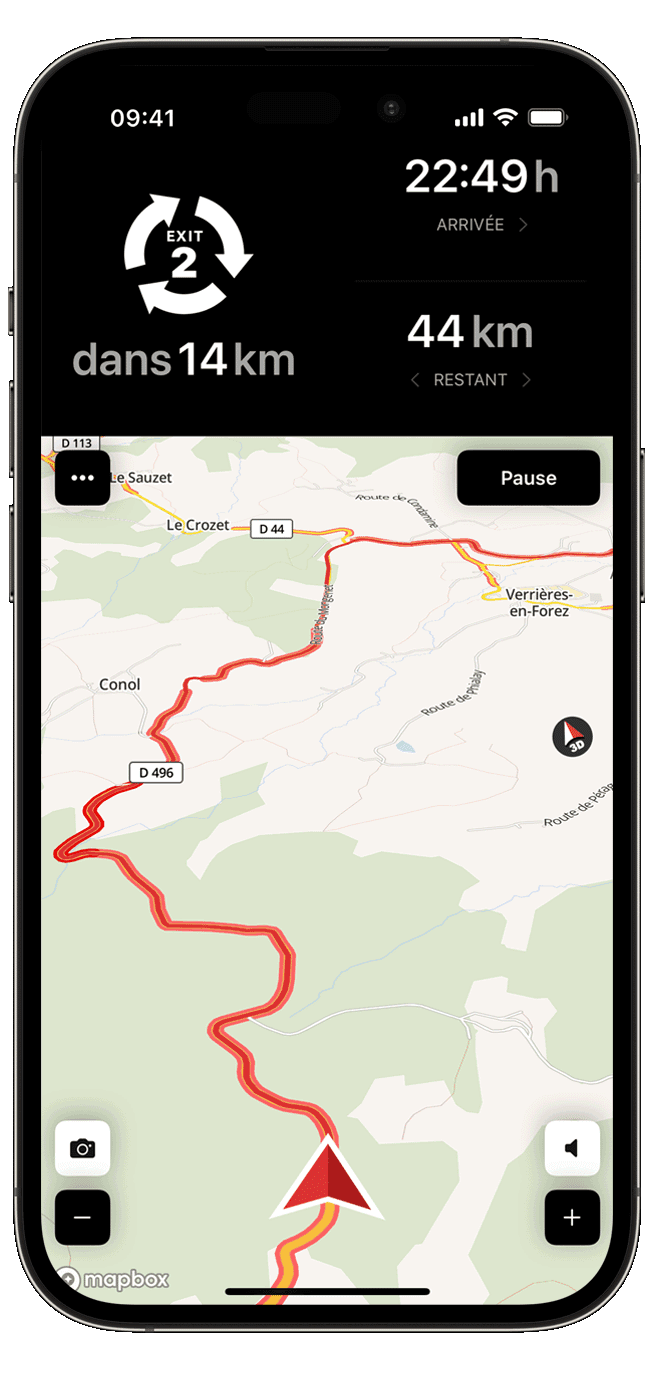 ride ios calimoto tour planning and route creation displayed on Android and iOS devices using mockups
