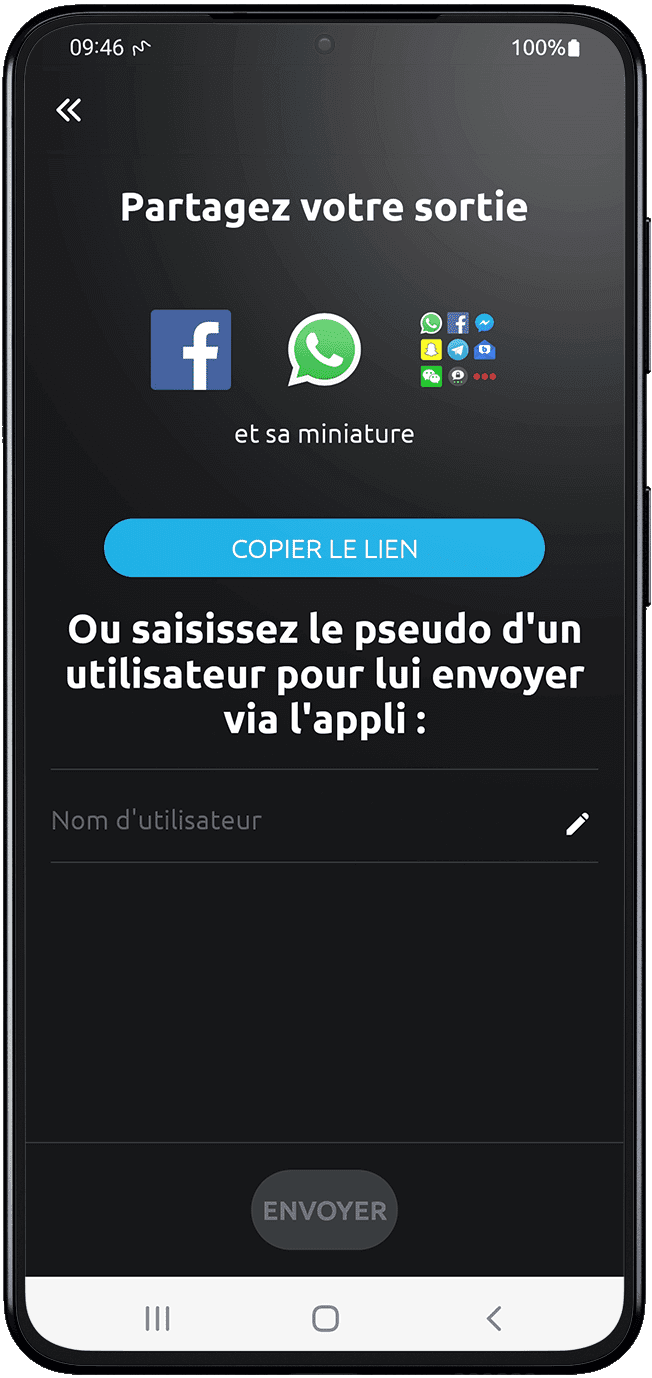 share android calimoto tour planning and route creation displayed on Android and iOS devices using mockups