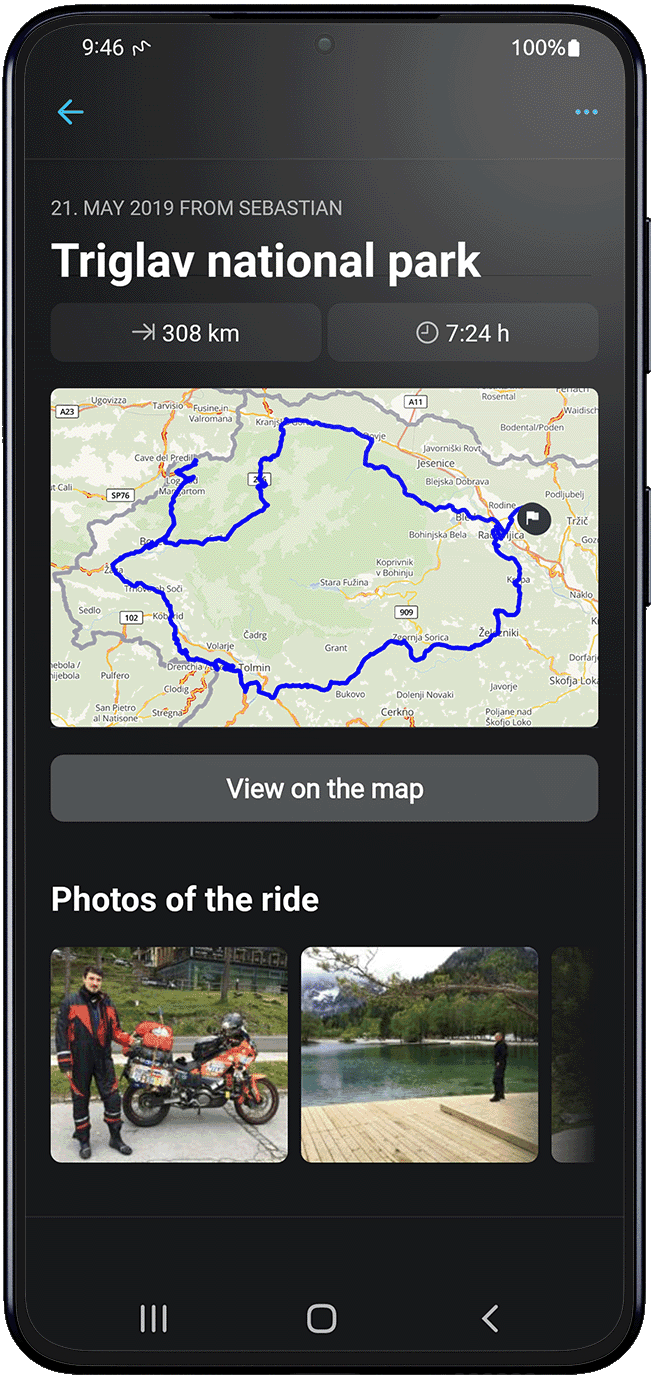 revive android calimoto tour planning and route creation displayed on Android and iOS devices using mockups