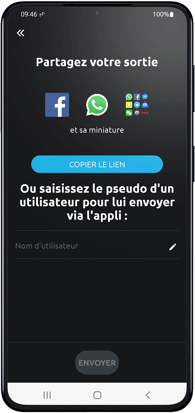 share android calimoto tour planning and route creation displayed on Android and iOS devices using mockups