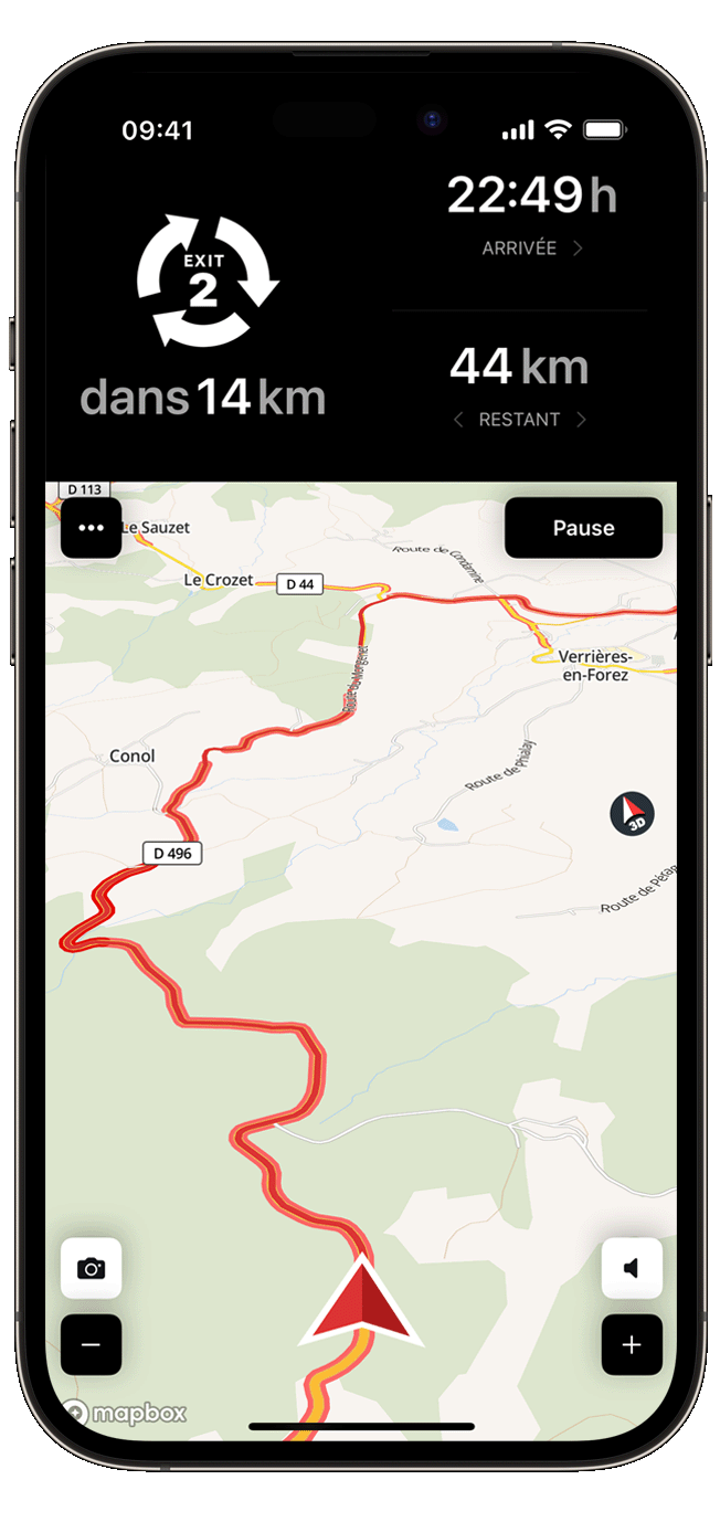 ride ios calimoto tour planning and route creation displayed on Android and iOS devices using mockups