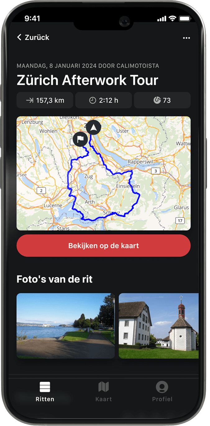inspire ios calimoto tour planning and route creation displayed on Android and iOS devices using mockups