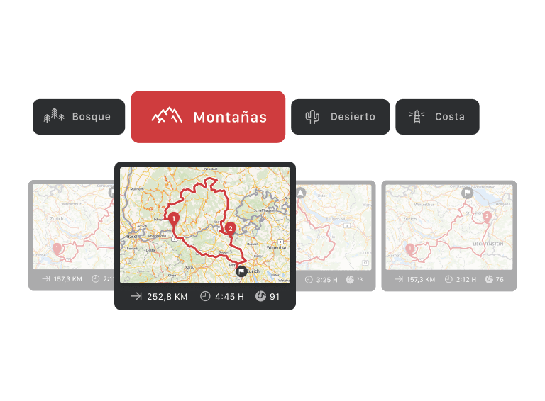 Bosque, montaña, desierto, costa: escoge tu paisaje favorito para tu ruta en moto.